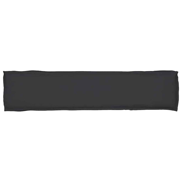 Schwarzes Palettenkissen 180 x 40 cm