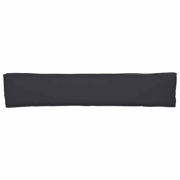 Schwarzes Palettenkissen 200x40 cm