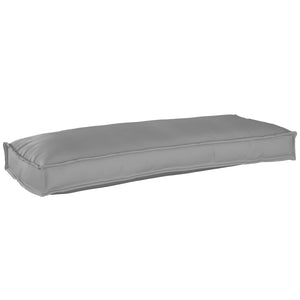 Palettenkissen Set Grau 100x40 cm