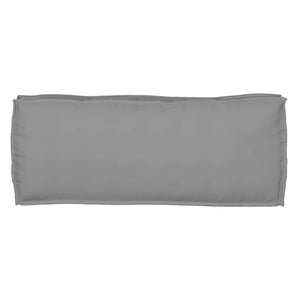 Palettenkissen Set Grau 100x40 cm