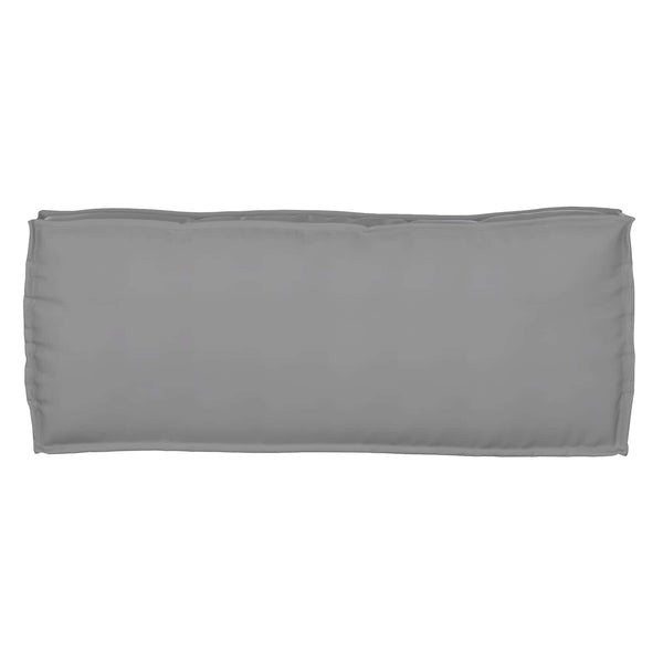 Palettenkissen Set Grau 100x40 cm