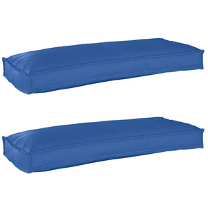 Palettenkissen Set Königsblau 100x40 cm