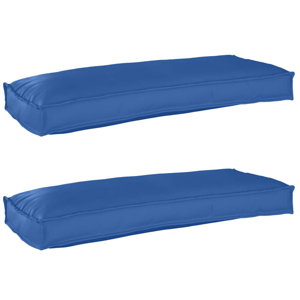 Palettenkissen Set Königsblau 100x40 cm