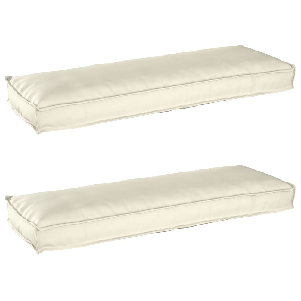 Palettenkissen Set Creme 120x40 cm