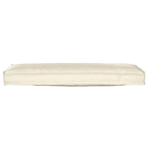 Palettenkissen Set Creme 120x40 cm