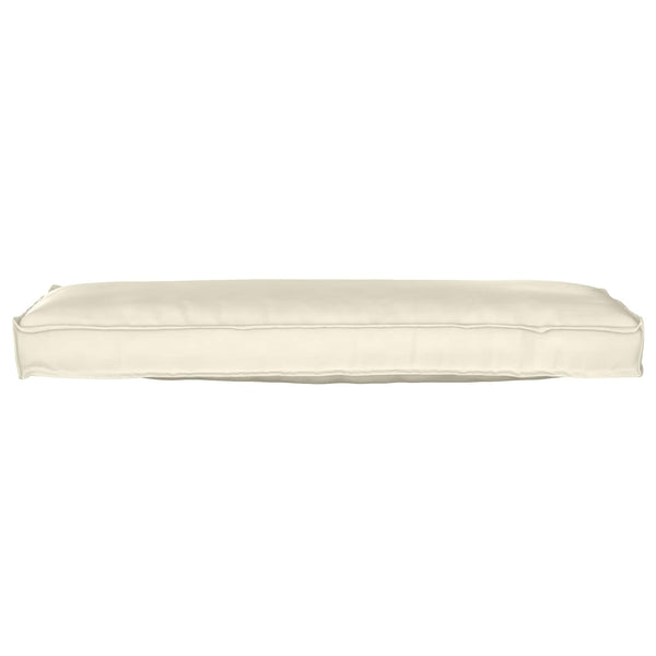 Palettenkissen Set Creme 120x40 cm