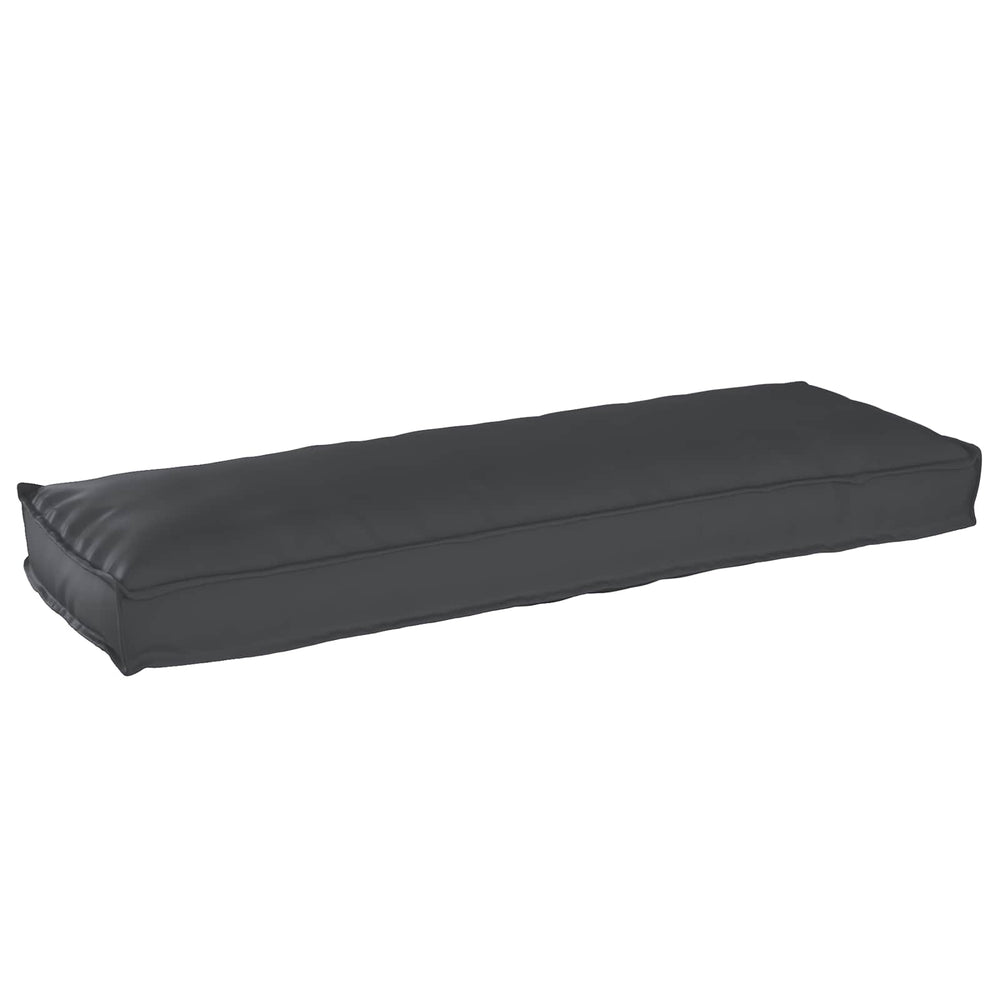 Palettenkissen Set Schwarz 120x40 cm