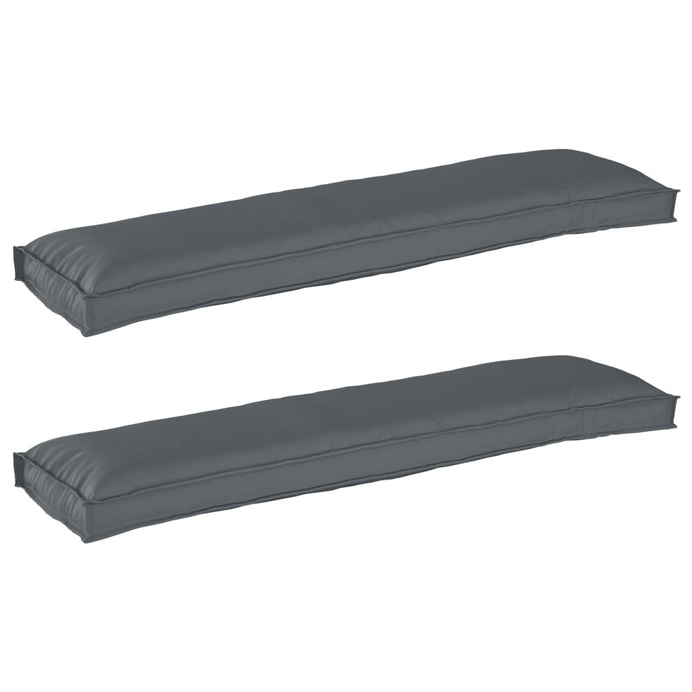 Palettenkissen Set Anthrazit 150x40 cm