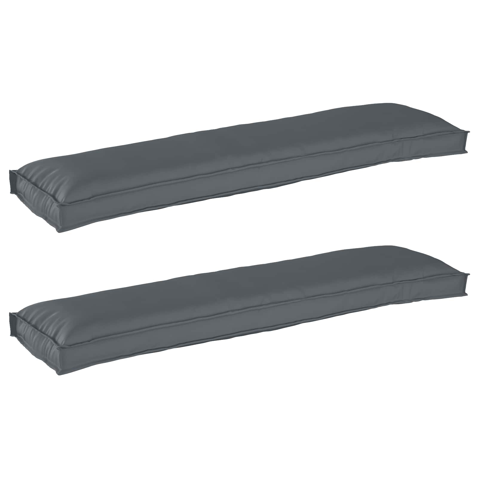 Palettenkissen Set Anthrazit 150x40 cm