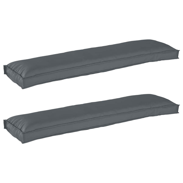 Palettenkissen Set Anthrazit 150x40 cm