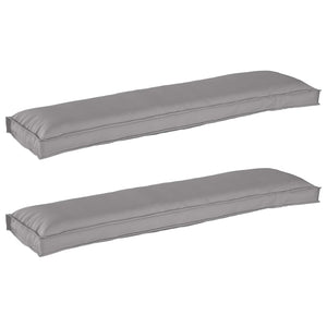 Palettenkissen Set Grau 150x40cm