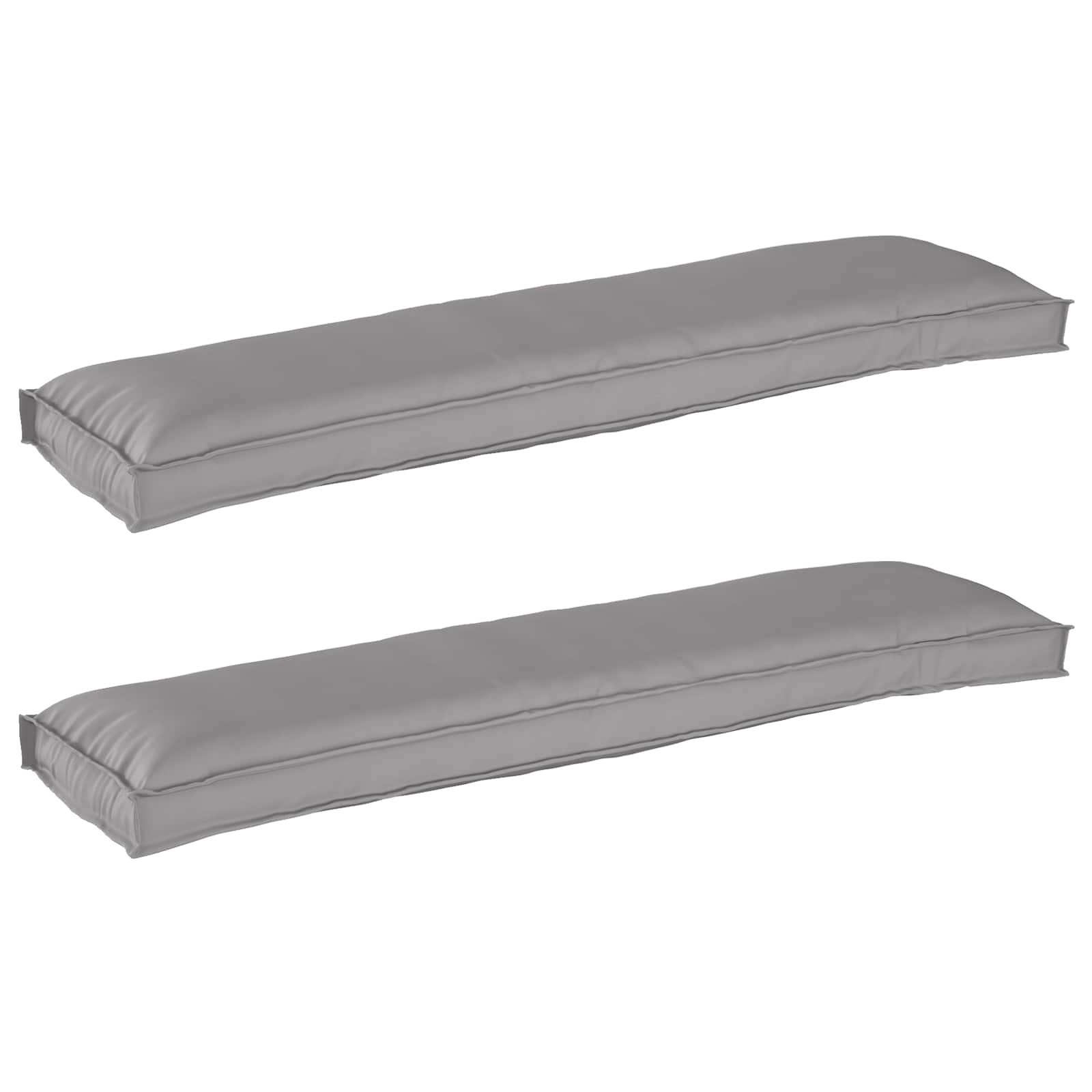 Palettenkissen Set Grau 150x40cm
