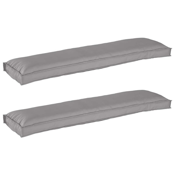 Palettenkissen Set Grau 150x40cm