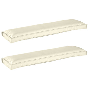 Palettenkissen Set Creme 150x40 cm