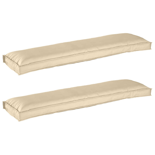 Palettenkissen Set Beige 150x40cm