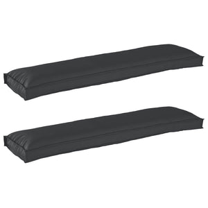 Palettenkissen Set Schwarz 150x40 cm