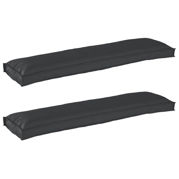 Palettenkissen Set Schwarz 150x40 cm