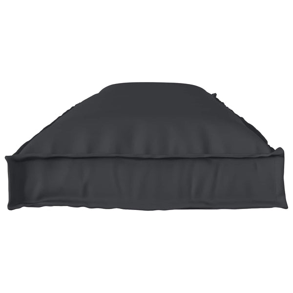 Palettenkissen Set Schwarz 150x40 cm