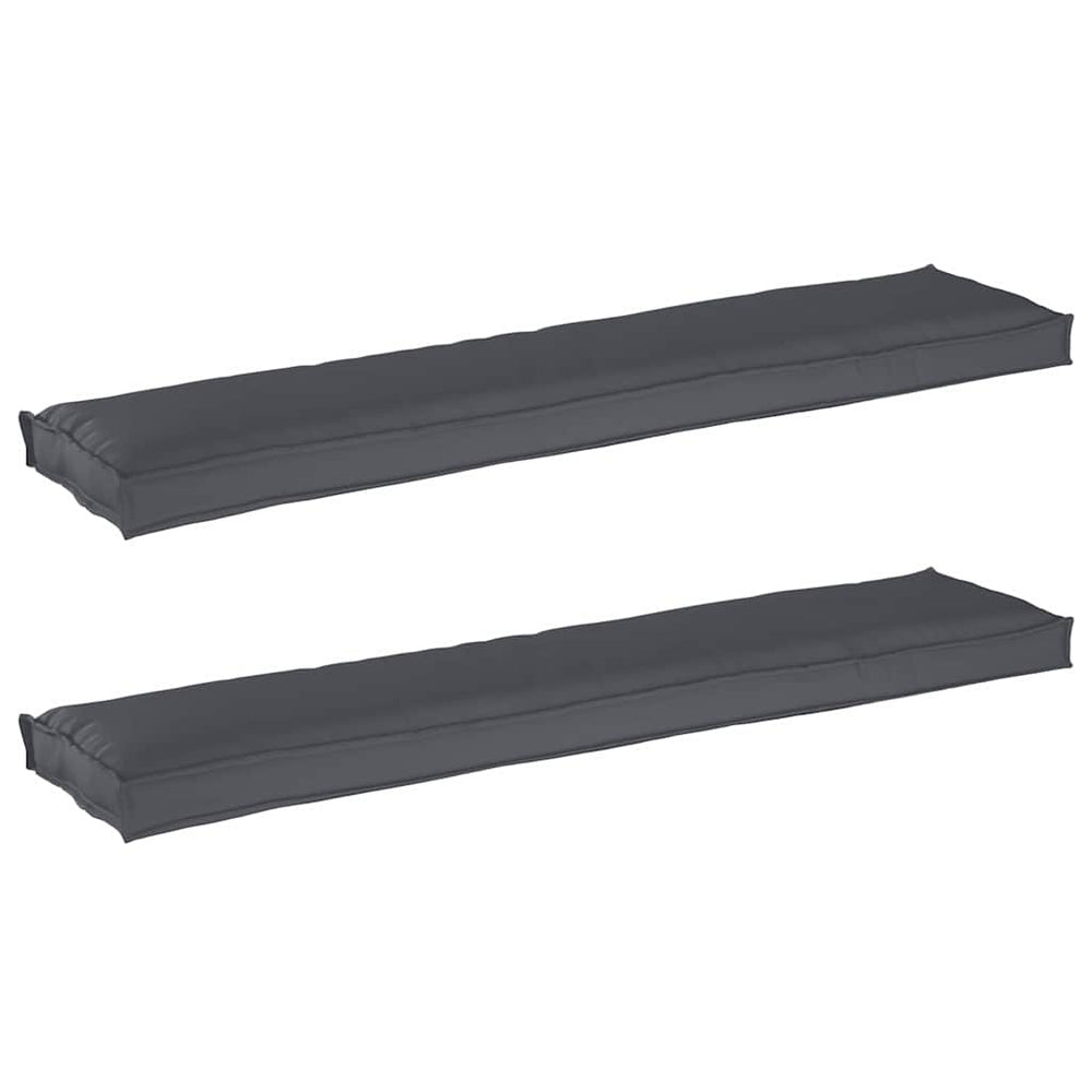 Palettenkissen Set Anthrazit 180x40 cm, 2-teilig