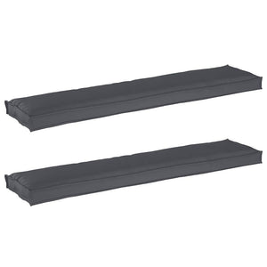 Palettenkissen Set Anthrazit 180x40 cm, 2-teilig