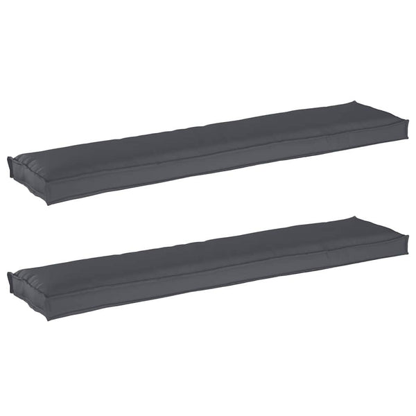 Palettenkissen Set Anthrazit 180x40 cm, 2-teilig