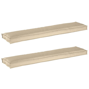 Palettenkissen Set Beige 180x40cm