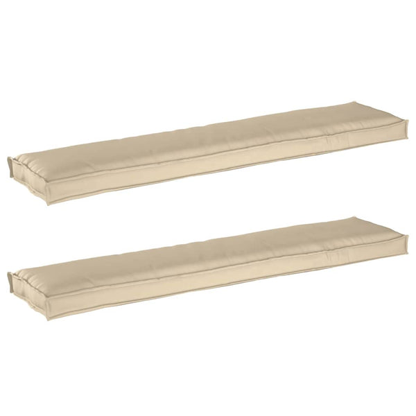 Palettenkissen Set Beige 180x40cm
