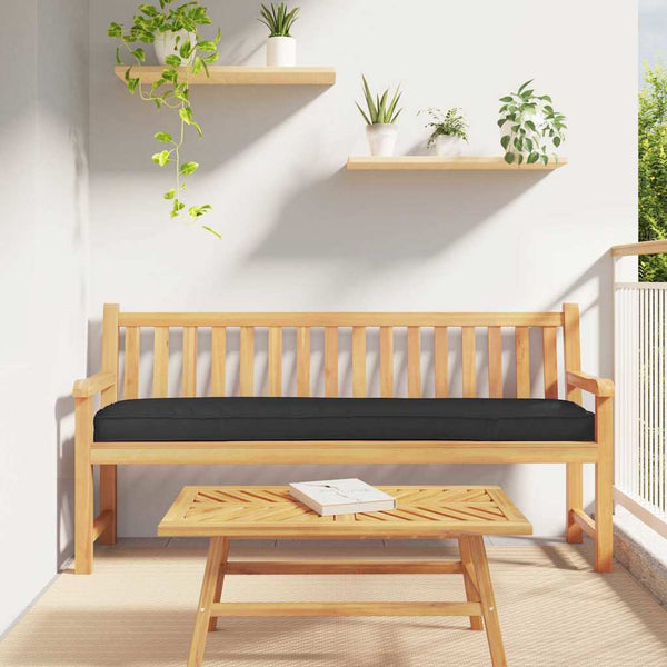 Palettenkissen Set Schwarz 180x40 cm