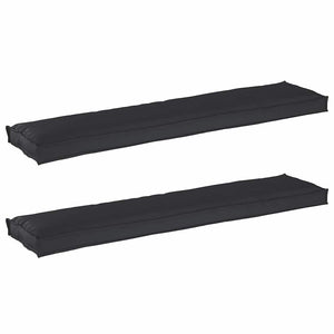 Palettenkissen Set Schwarz 180x40 cm