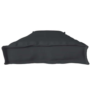Palettenkissen Set Schwarz 180x40 cm