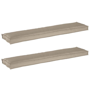 Palettenkissen Set Taupe 180x40cm 2er
