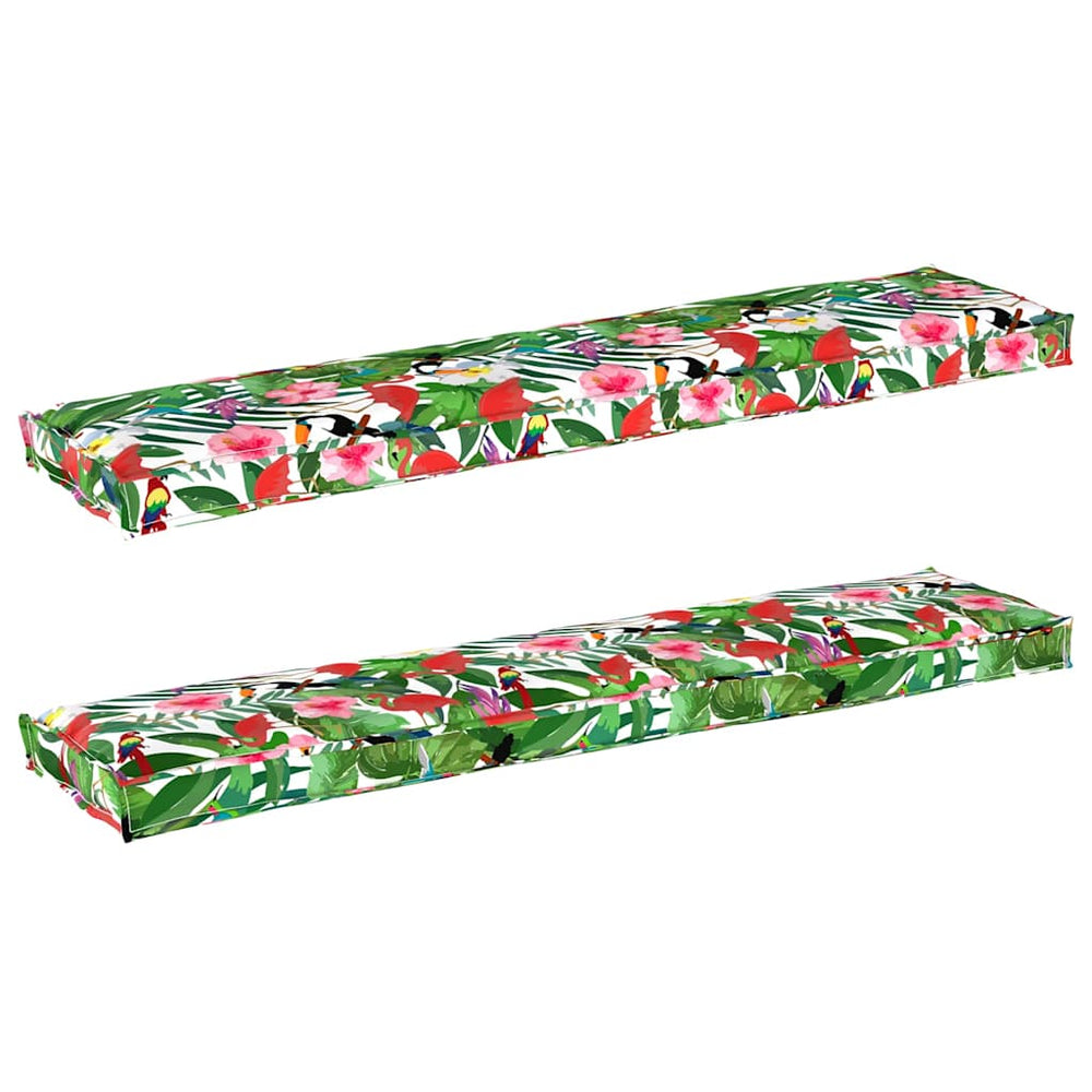 Palettenkissen Set Tropischer Dschungel 180x40x8cm (2 Stk.)