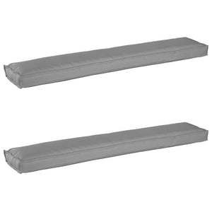 Palettenkissen Set Grau 200x40cm