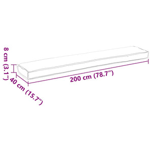 Palettenkissen Set Creme 200x40 cm