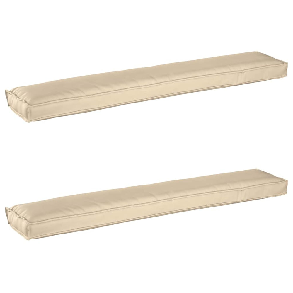 Palettenkissen Set Beige 200x40 Oxford