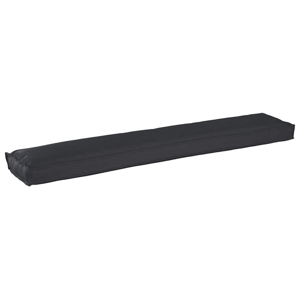 Schwarzes Palettenkissen-Set, 200x40 cm