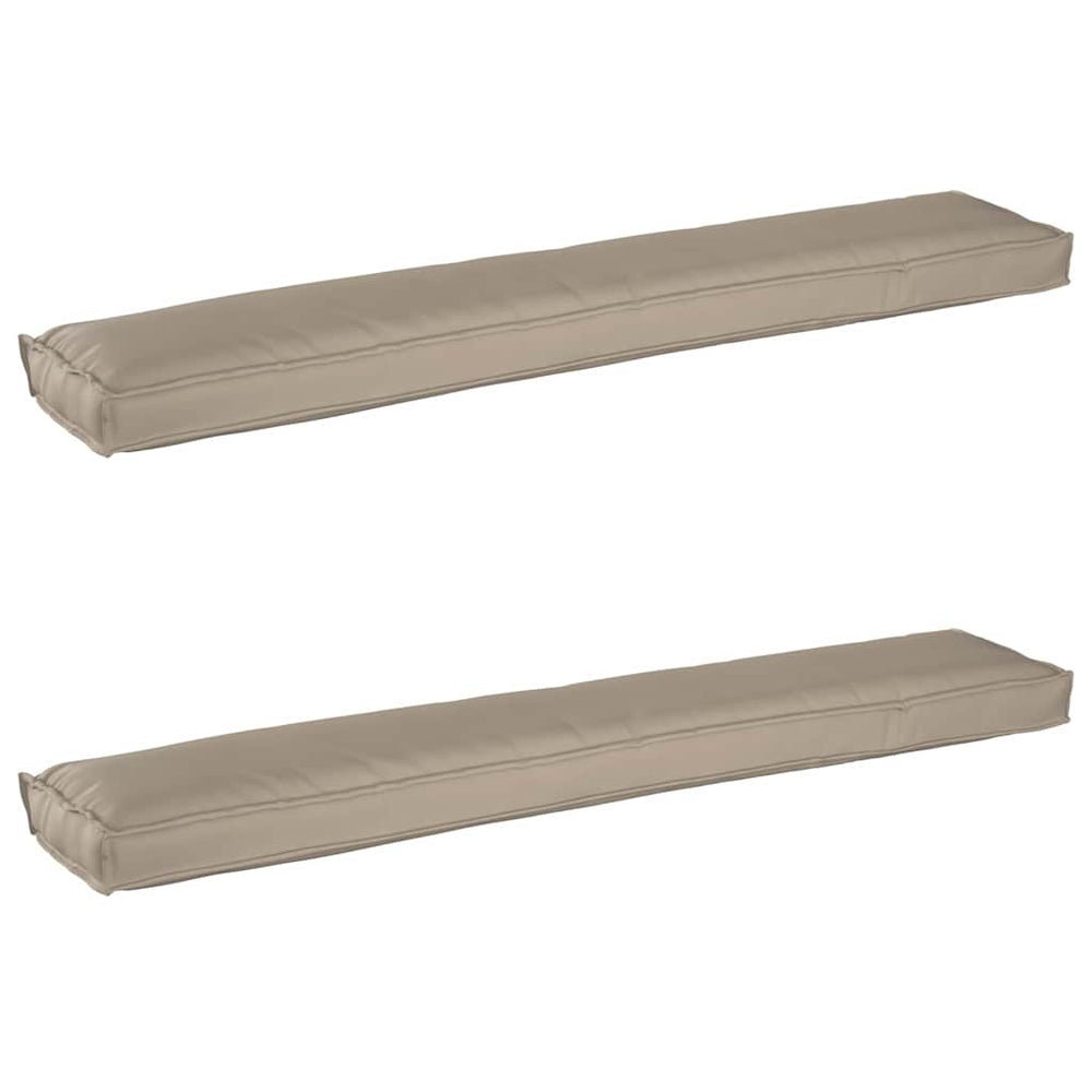 Palettenkissen Set Taupe 200x40 cm