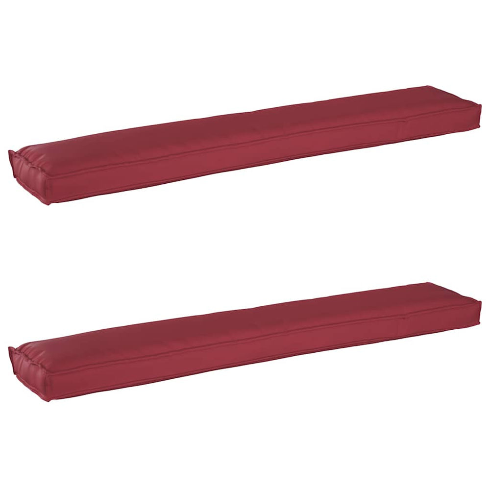 Palettenkissen Set Weinrot 200x40 cm
