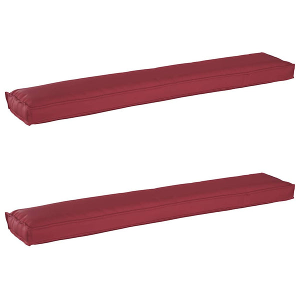 Palettenkissen Set Weinrot 200x40 cm
