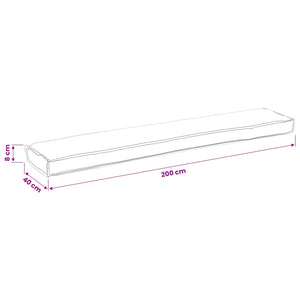 Palettenkissen Set Tropischer Dschungel 200x40 cm
