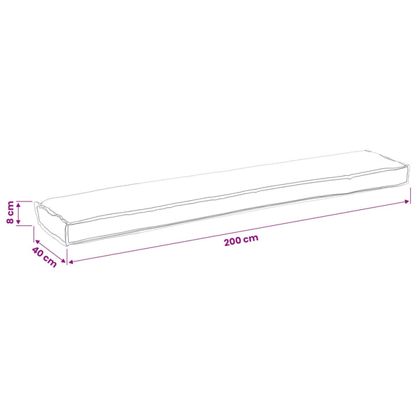 Palettenkissen Set Tropischer Dschungel 200x40 cm