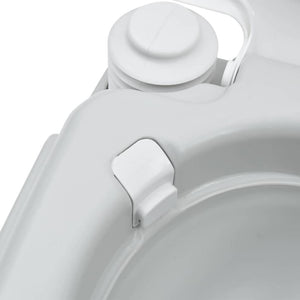 Camping Toilette, tragbar, Grau/Weiß