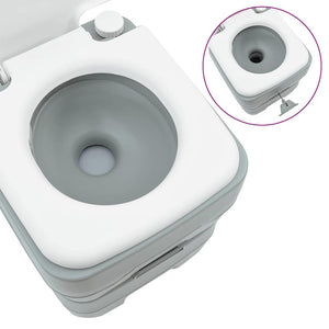 Camping WC Set, 2-teilig, Grau