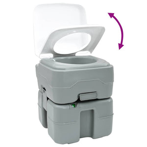 Camping WC Set, 2-teilig, Grau
