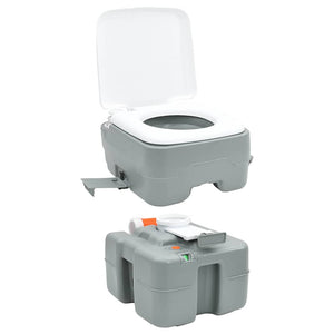 Camping WC Set, 2-teilig, Grau