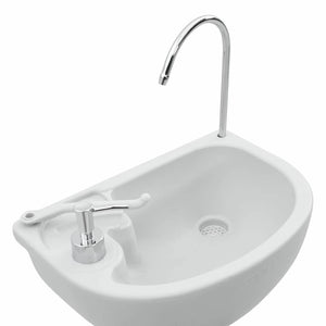 Camping WC-Set Grau/Weiß