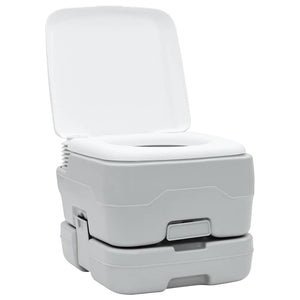 Camping WC-Set Grau/Weiß