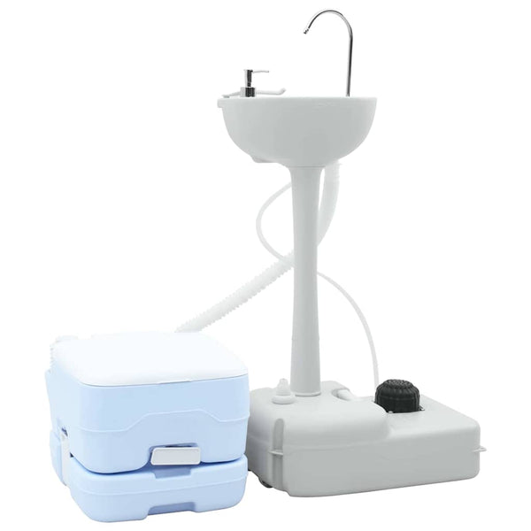 Camping Toiletten Set mit Handwaschbecken