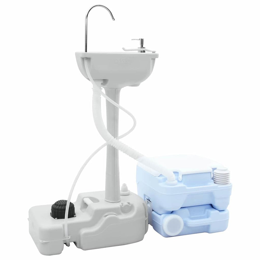 Camping Toiletten Set mit Handwaschbecken
