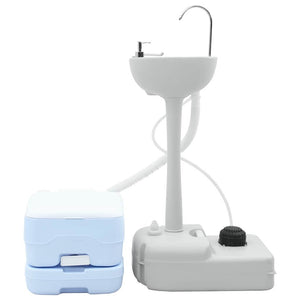 Camping Toiletten Set mit Handwaschbecken